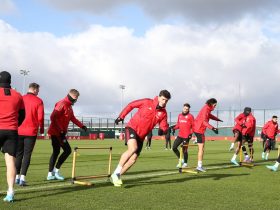 Manchester United training