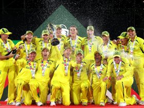 Australia lift the trophy